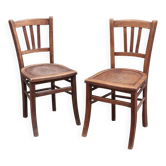 Pair of bistro chairs from 1900