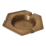 Antique ashtray in solid gilded brass