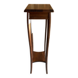 Wooden pedestal table