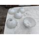 Lot de 5 opalines blanches