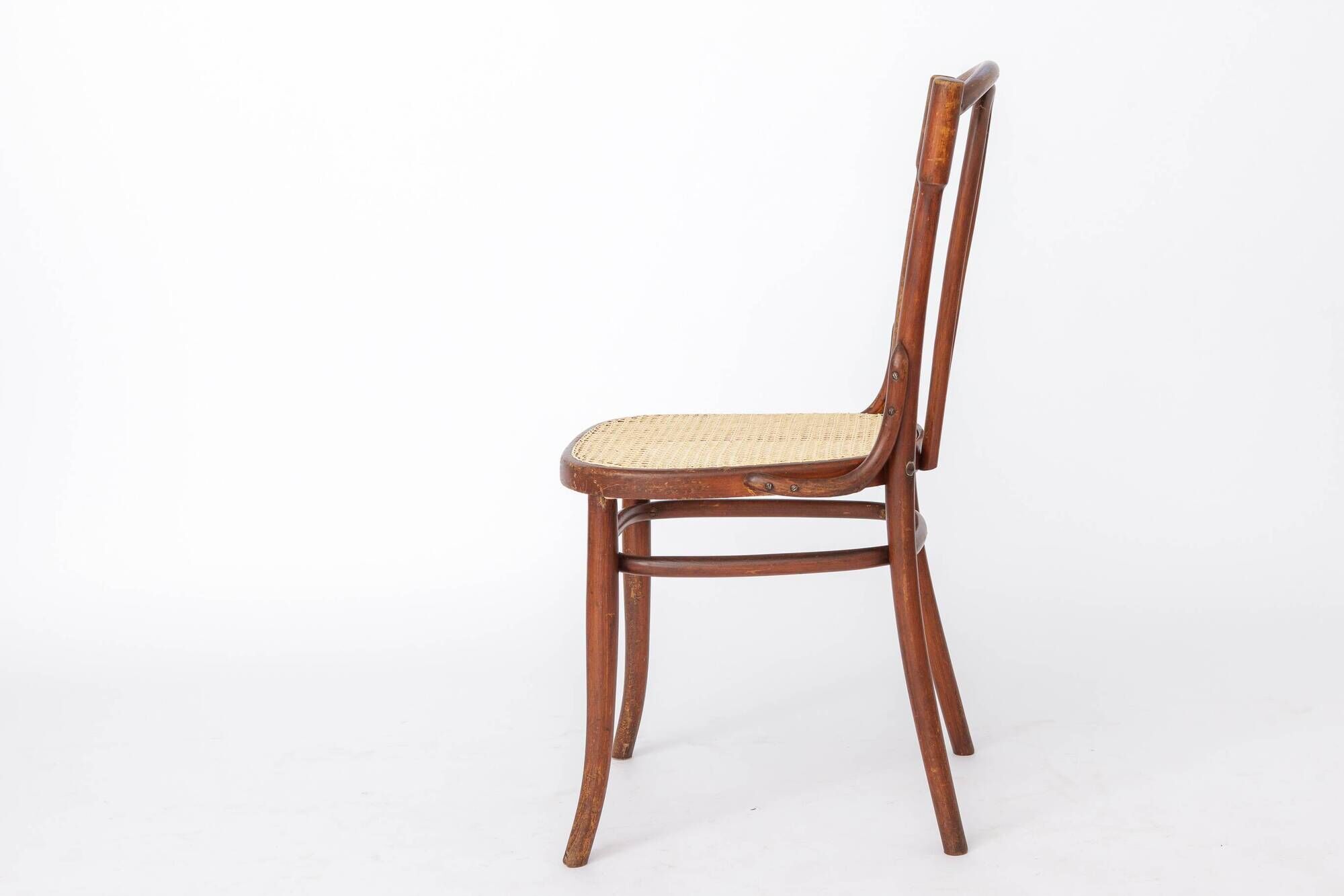 Antique Bentwood Chair in the Style of Thonet No. 56 | Austrian Rattan 1930