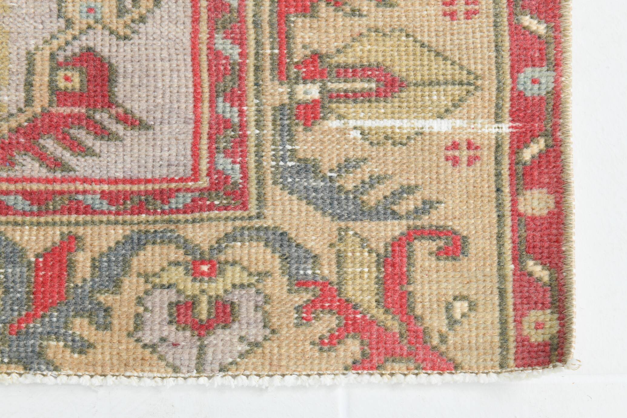 3x9 Red Classic Vintage Persian Runner Rug, 104x280Cm