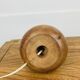 Wooden ball lamp with wool lampshade, 1960s
