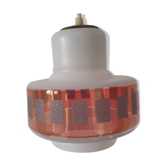 Ceiling lamp in opaline 60s