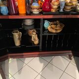 Asian wardrobe in red lacquer Thanh Le