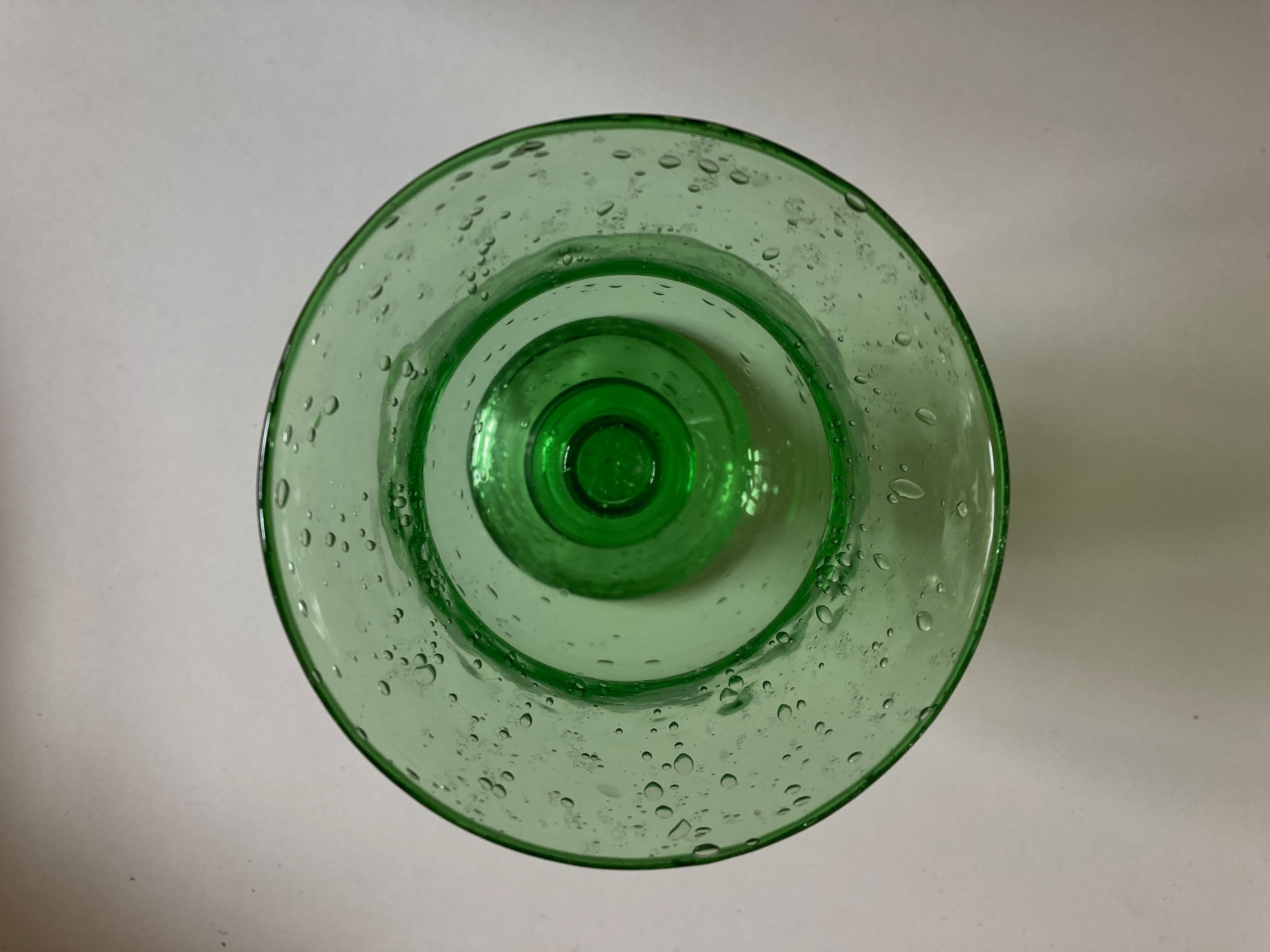 Glass garden candle holder by Biot