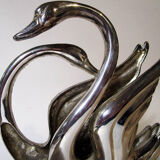 Paper towel holder with swans