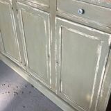 Ancien comptoir de mercerie – 4 portes, 4 tiroirs