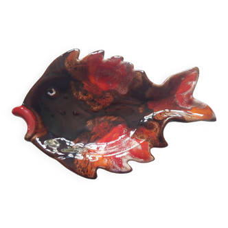 Vintage Vallauris aperitif bowl in the shape of a fish