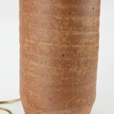 Brown stoneware lamp