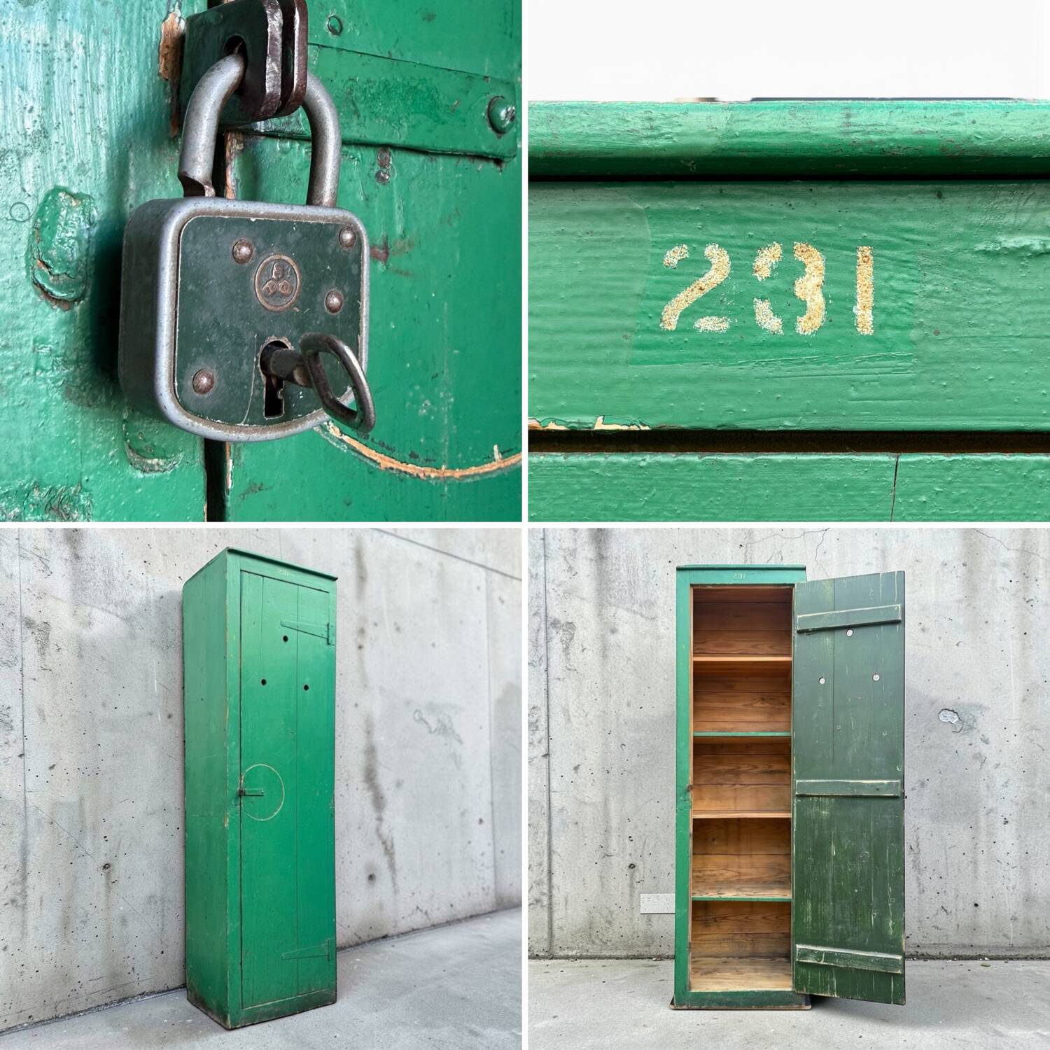 Green workshop cabinet 1940