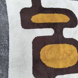 wool Pop Art carpet from the 70s