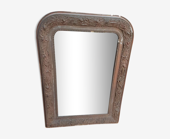 Miroir en plâtre avec moulure 78x56cm
