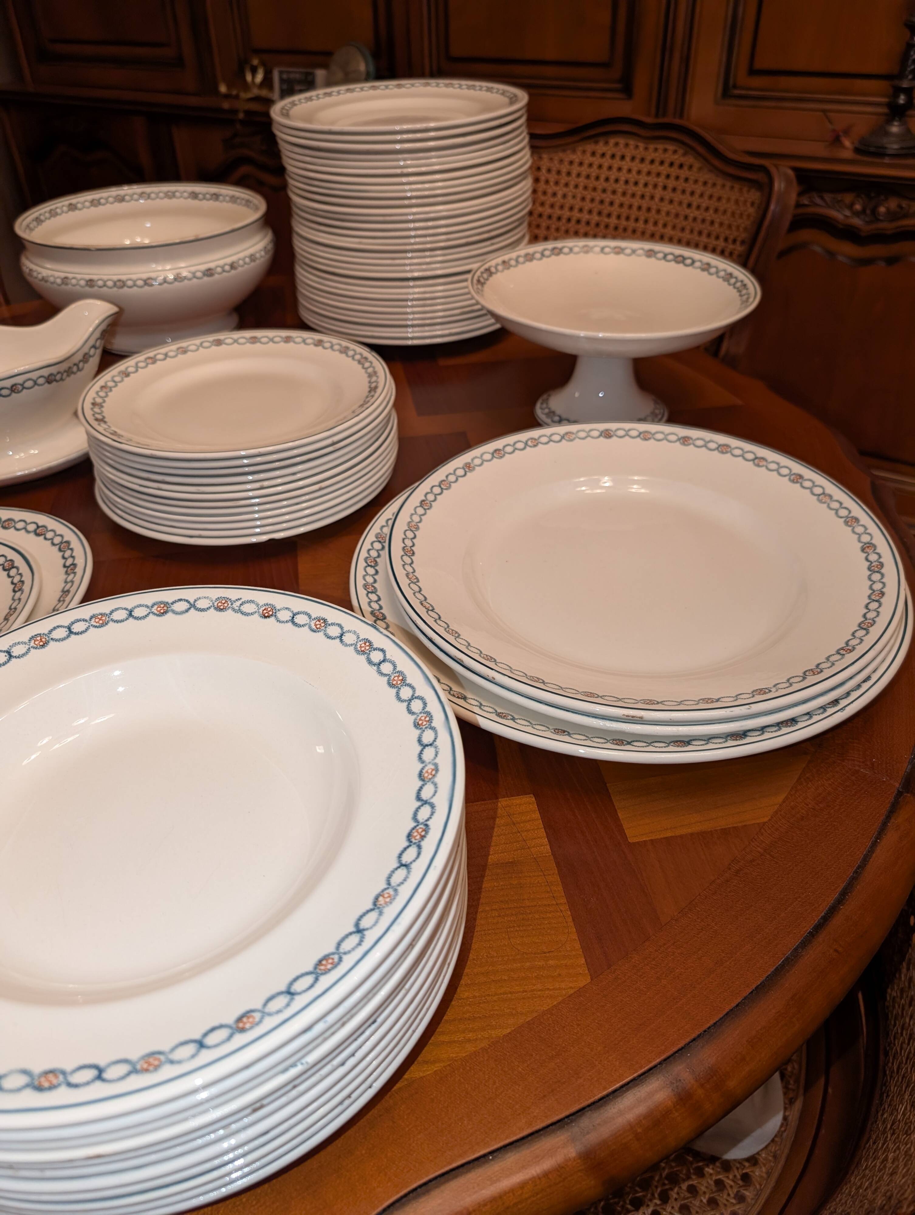 Rare & Important Longwy Table Service – 65 Pieces