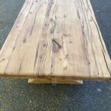 Table à manger de monastère rénovée en chêne massif du 18ème 200cm