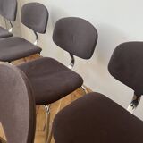 Set of 7 Steelcase Strafor chairs