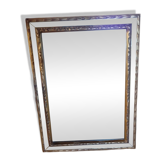 Miroir mural ancien en bois doré – glace Saint-Gobain