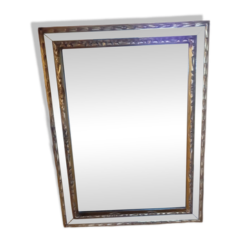 Antique wall mirror in gilded wood – Saint-Gobain glass