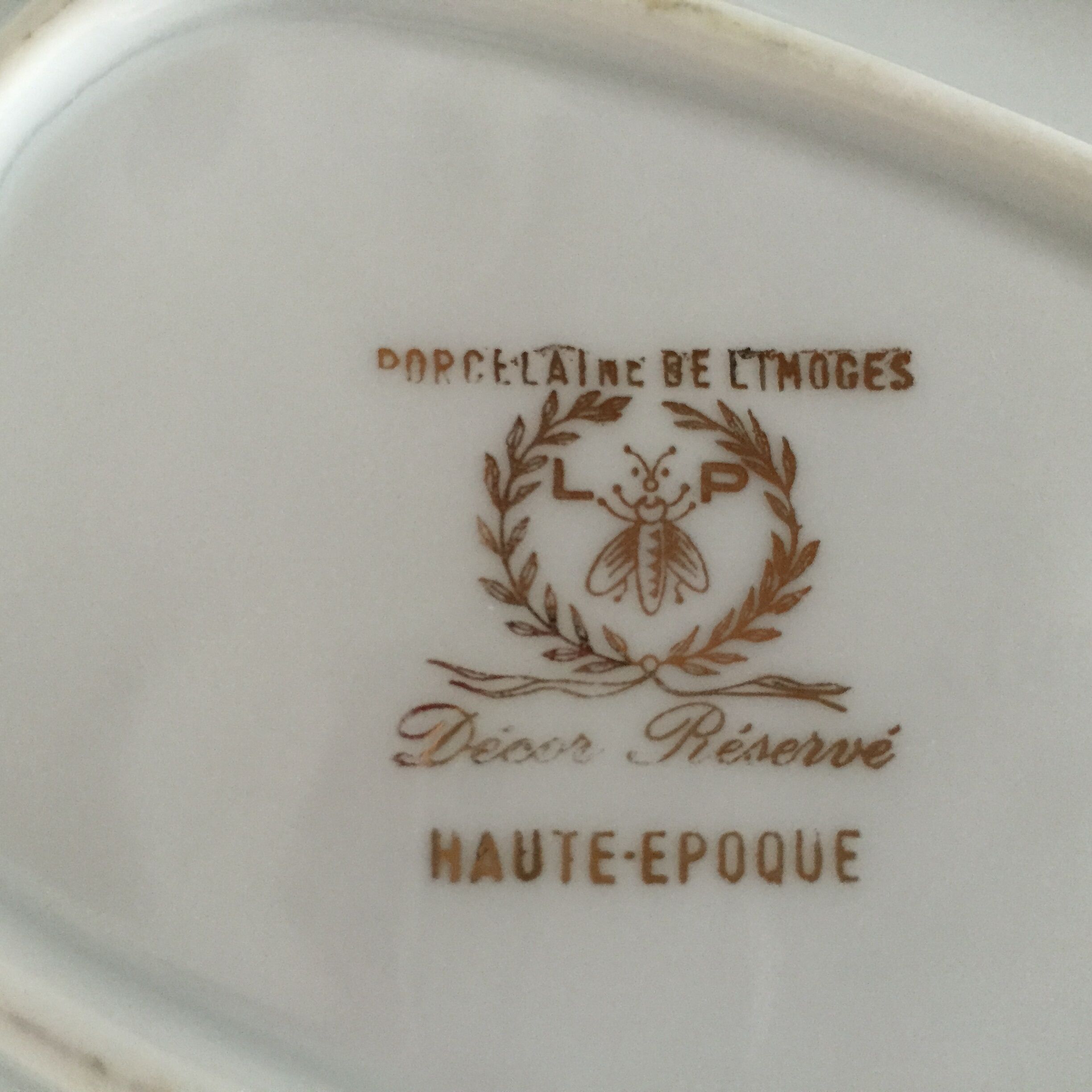 Limoges porcelain saucière