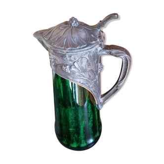 Carafe aiguière art nouveau