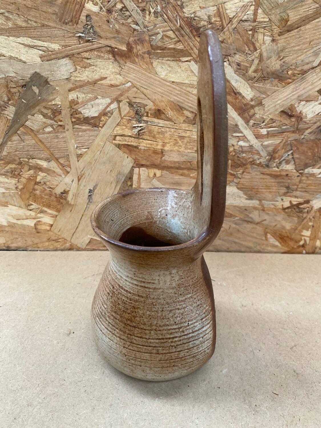 Old dehoux jm wall hanging pot beige sandstone luc en diois