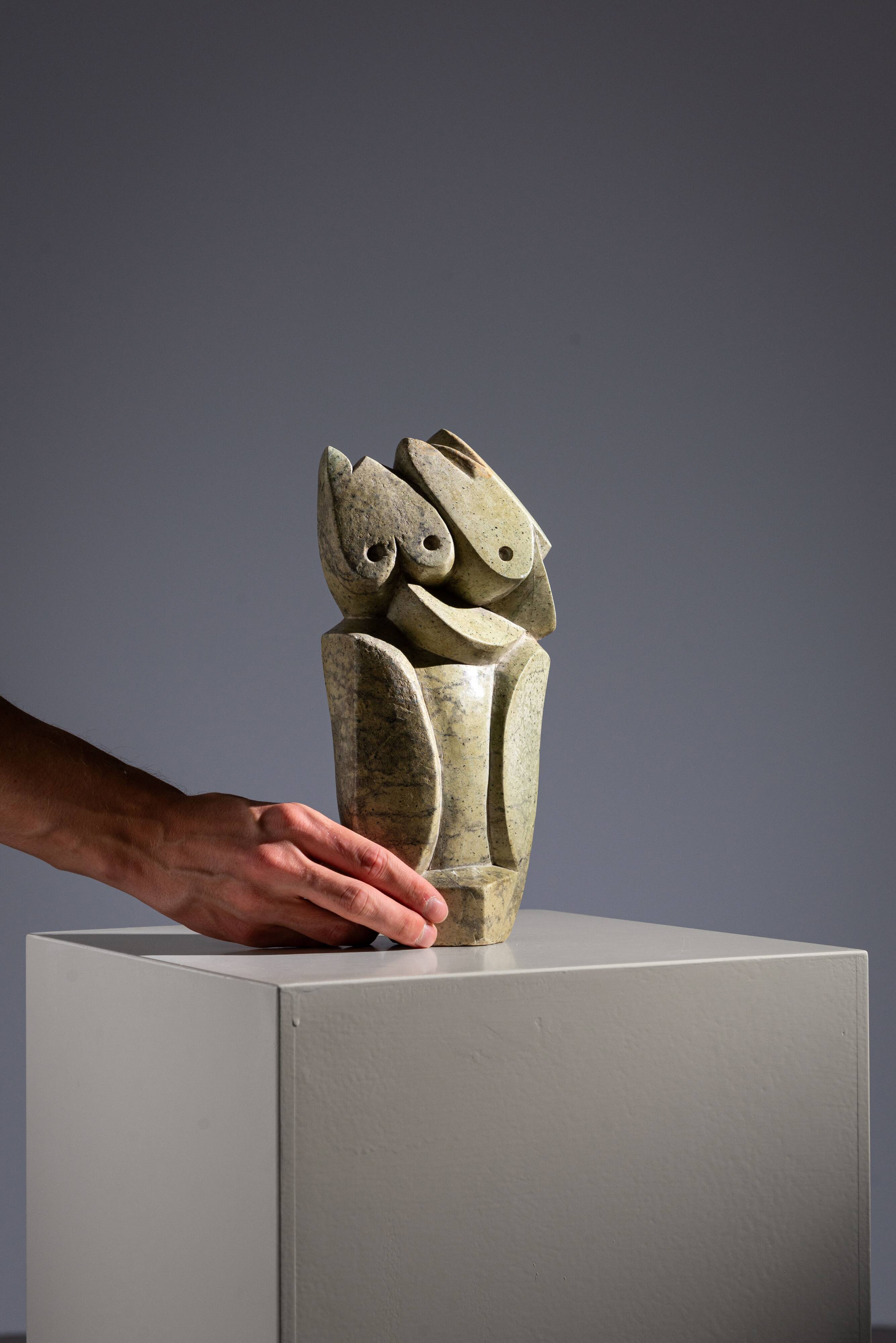 Abstract soapstone bird sculpture