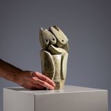 Abstract soapstone bird sculpture