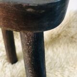 Pair of brutalist tripod stools