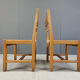 Ensemble de 5 chaises en bois de pin par GM Mobler, années 1960.