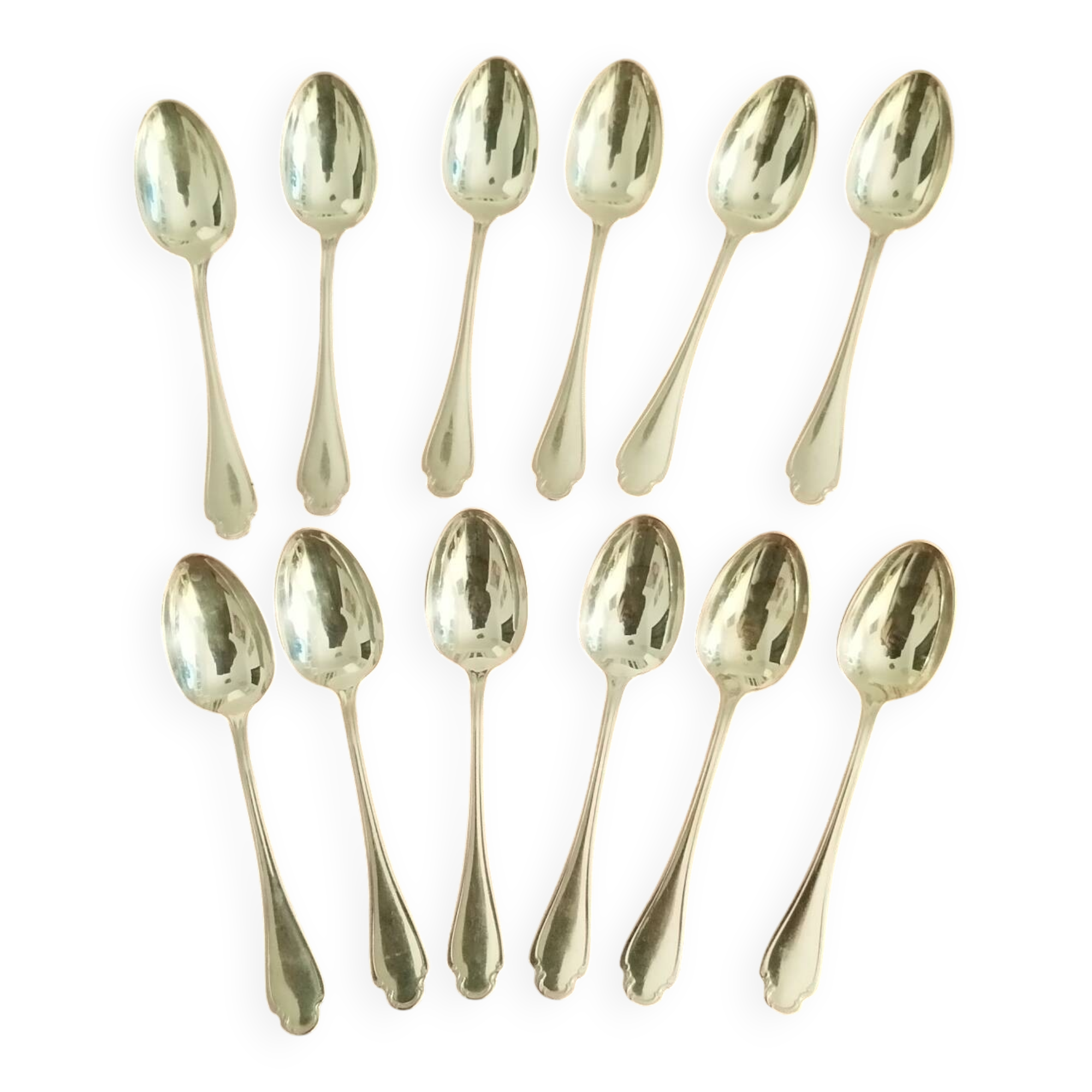 12 silver-plated coffee spoons