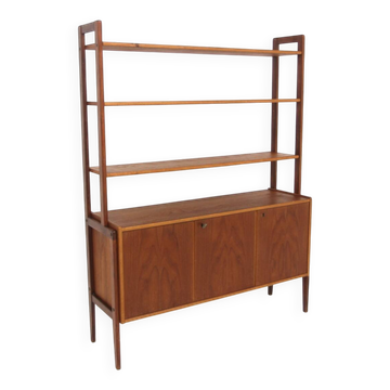 Bibliothèque scandinave en teck, Suède, 1950