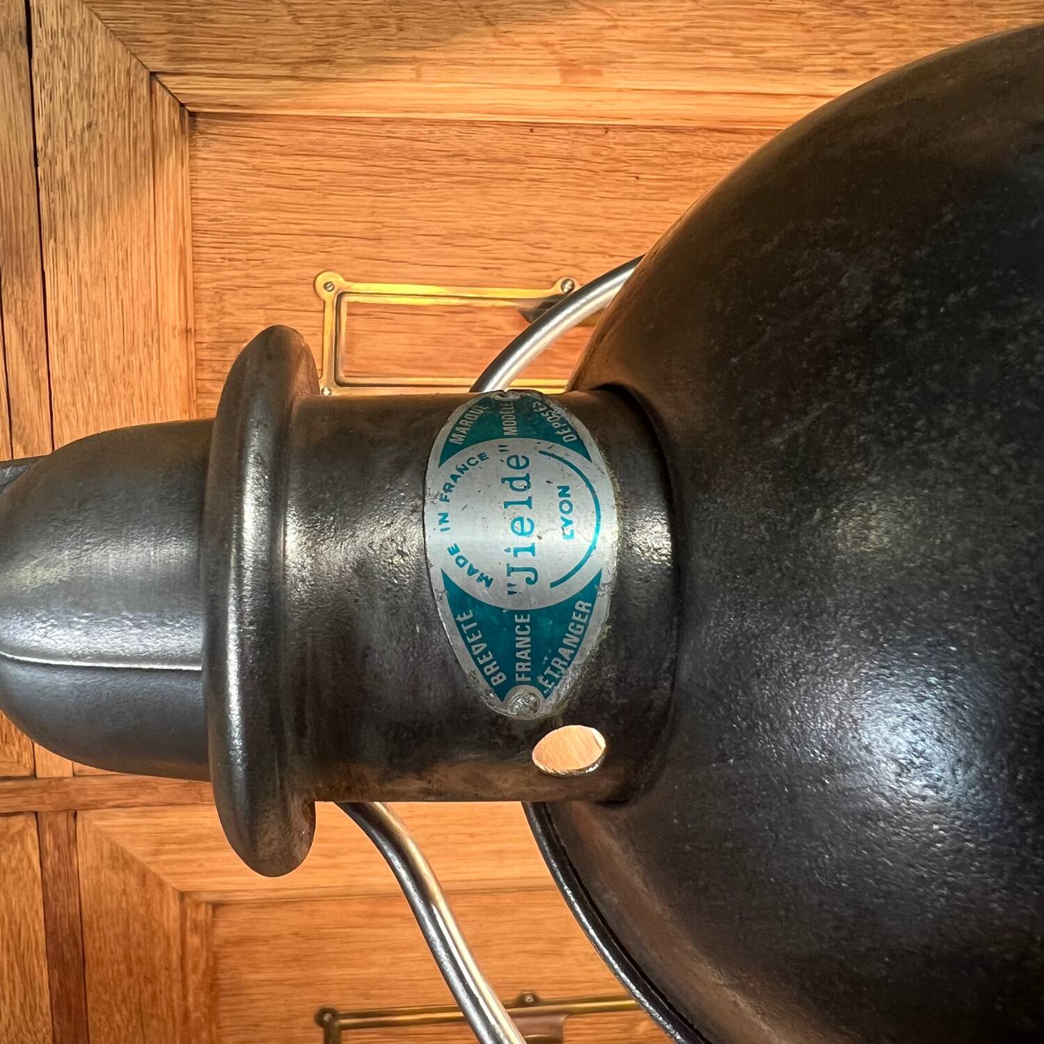 Lampe industriel  jieldé patiné