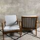 A pair of scandinavian lounge chairs from the 1960s