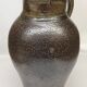 Metallic brown stoneware vase
