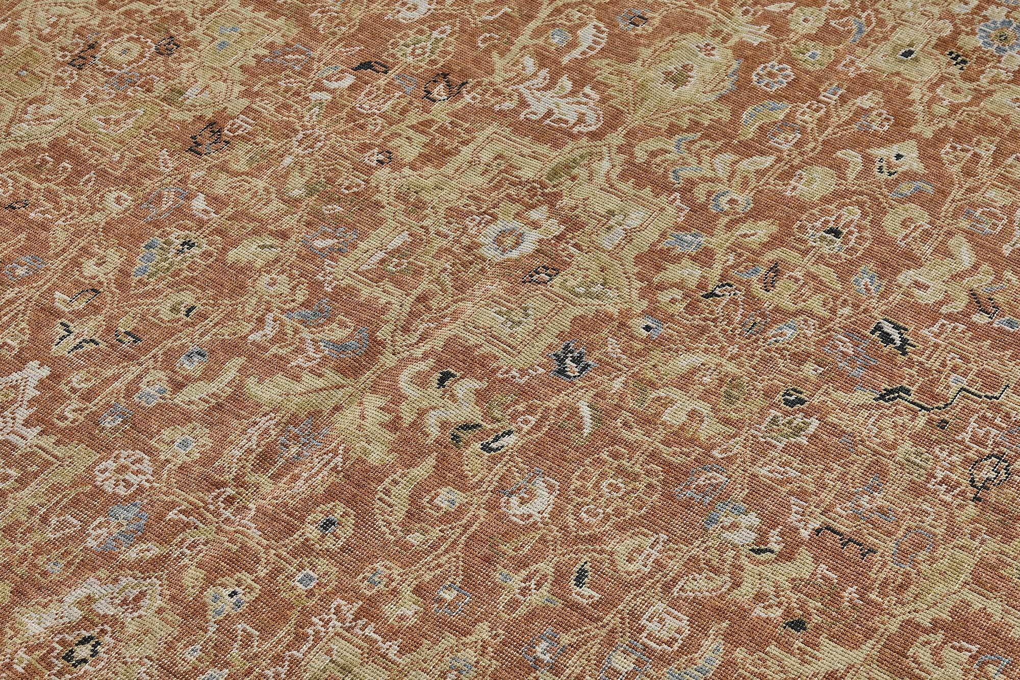 Turkish Handcrafted Loom Oushak Rug 206 cm x 292 cm