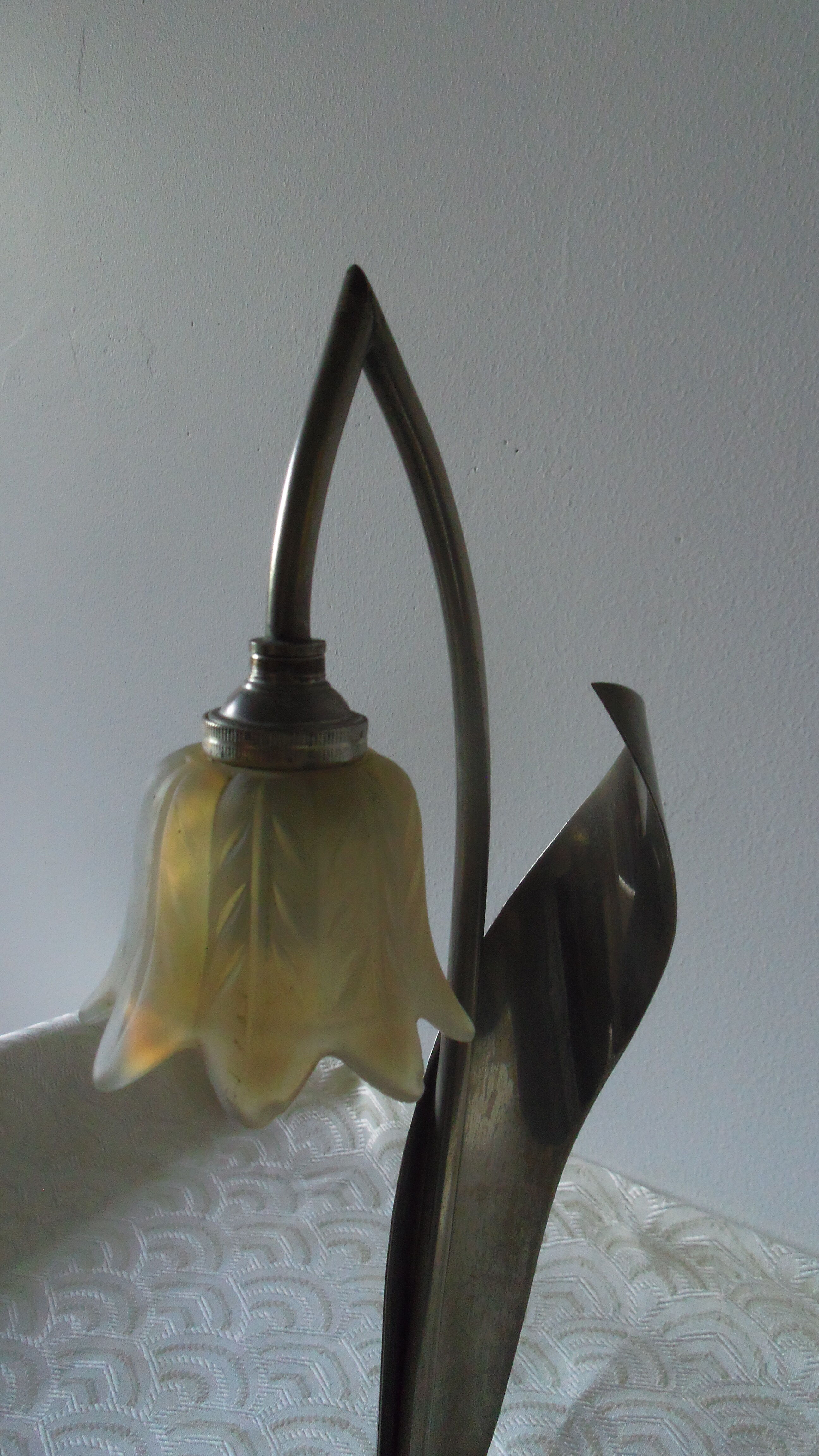 Bedside/table lamp "Lily of the valley". Art Deco