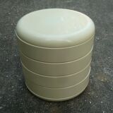 Multiplor 900 white, vintage storage box, office organizer, Rino Pirovano, Rexite