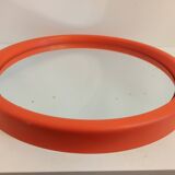 Vintage round wall mirror pop space age