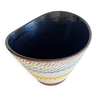 Dümler & Breiden Ceramic Bowl, Sgraffito Décor, West Germany, 1950s