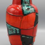 Old german vase vintage design west germany keramik harlekin 60's
