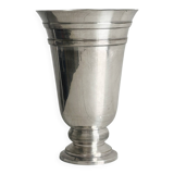 Antique shiny metal vase