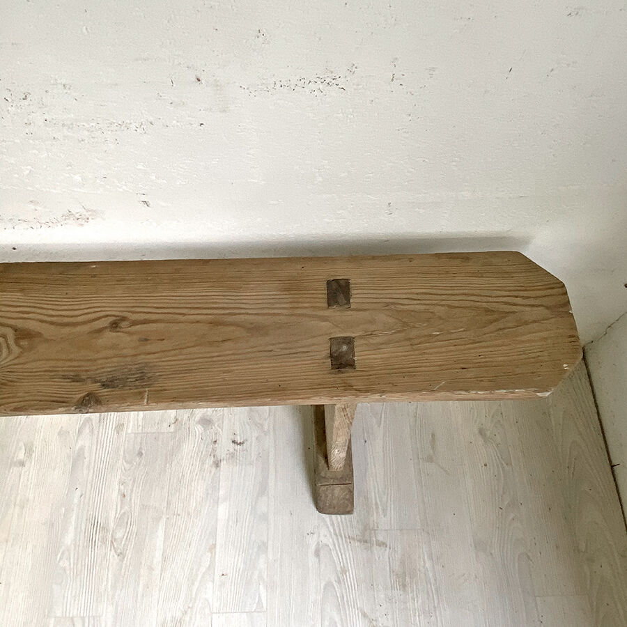 Massive old wooden bench
