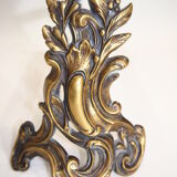 Pair of chimney tracks in bronze