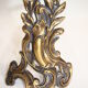 Pair of chimney tracks in bronze