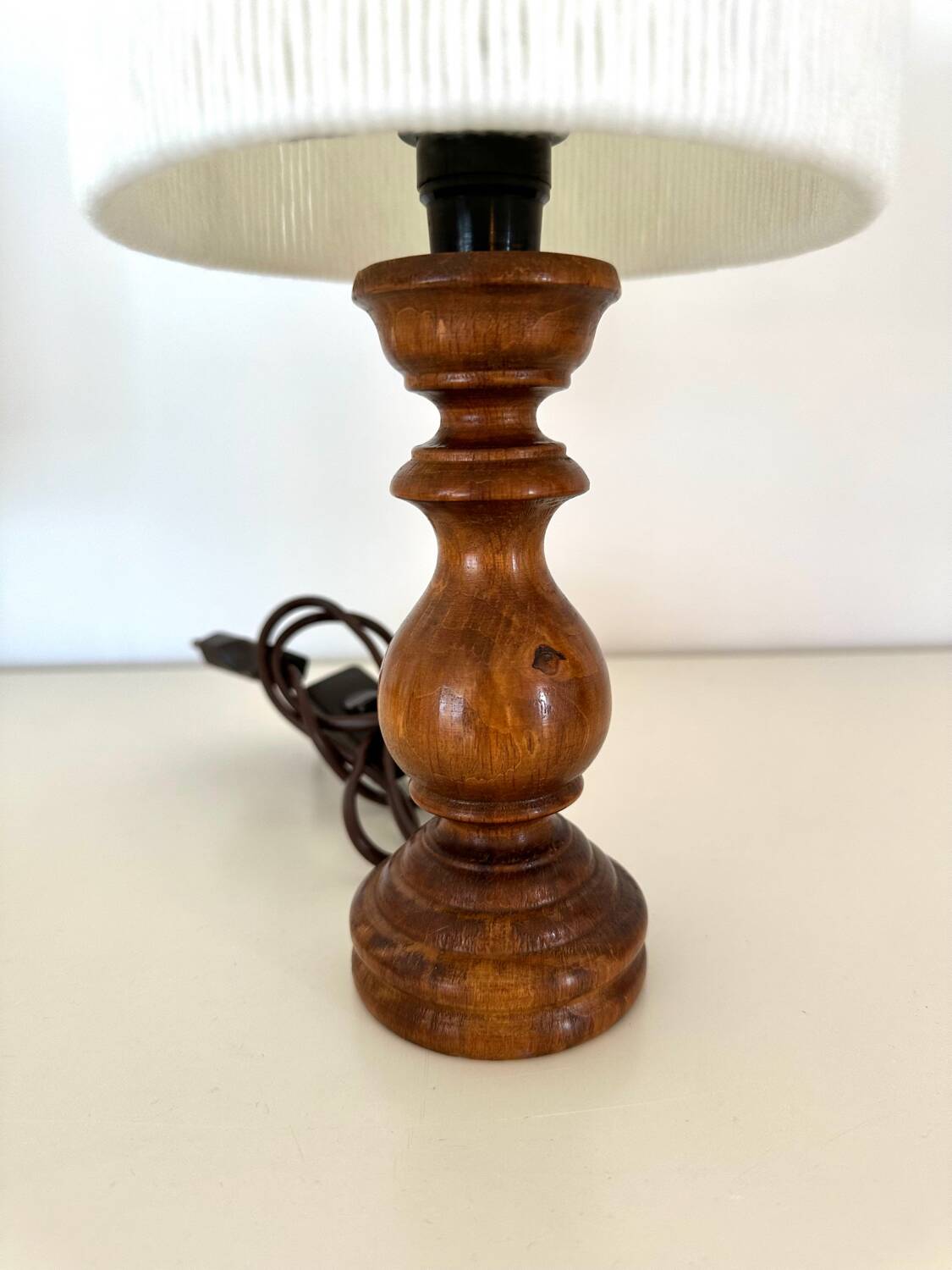 Wood and cotton lamp