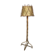 Vintage 60s handmade rattan floor lamp