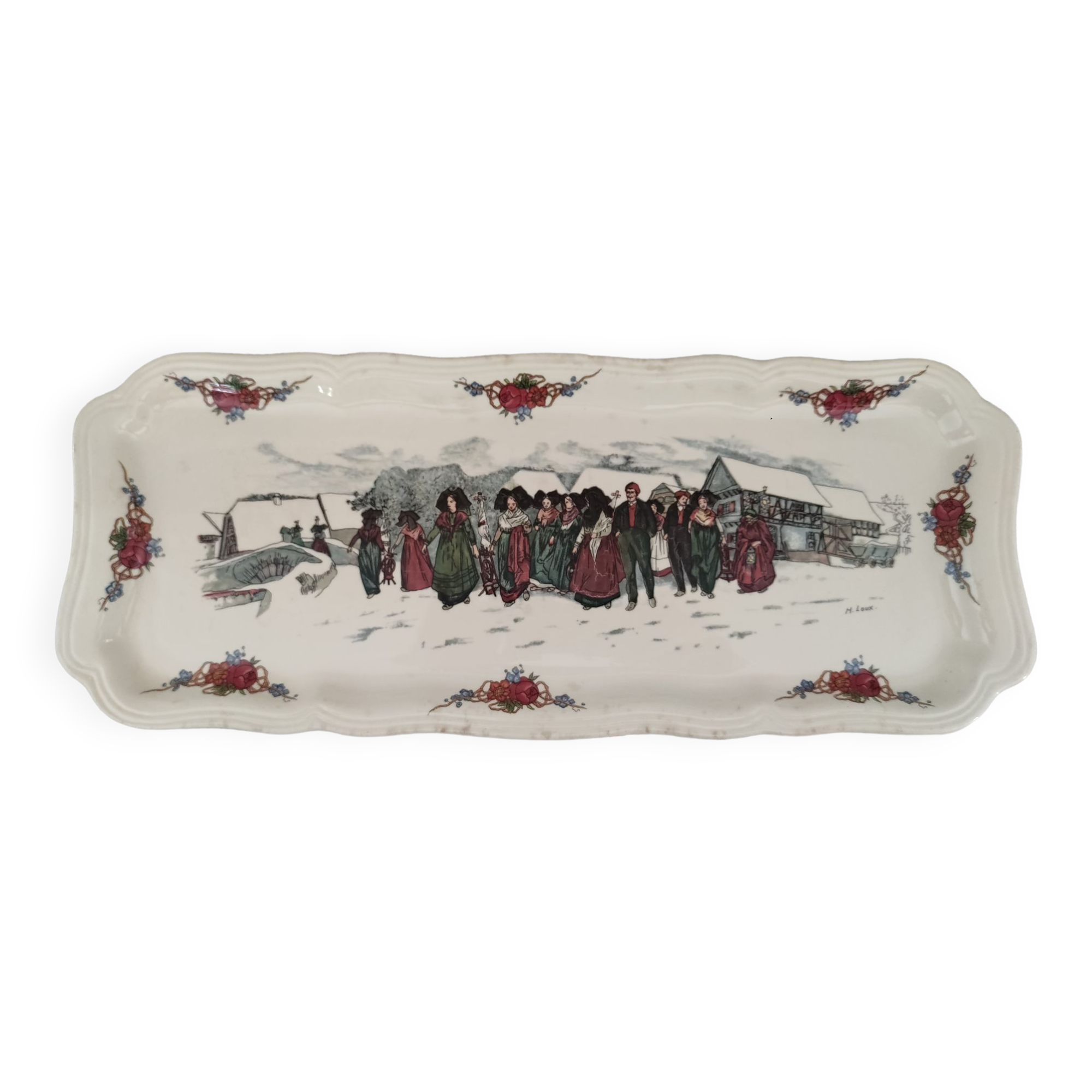 Cake dish Sarreguemines model Obernai