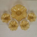 Serving bowl and 8 cups