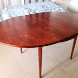 Table extensible 'papillon' années 60 placage palissandre