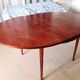Table extensible 'papillon' années 60 placage palissandre